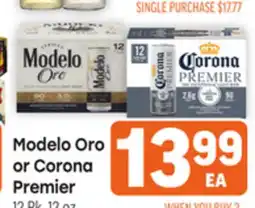 Tony’s Fresh Market Modelo Oro or Corona Premier offer
