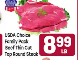 Tony’s Fresh Market USDA Choice Family Pack Beef Thin Cut Top Round Steak offer