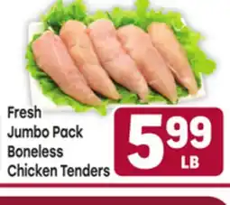 Tony’s Fresh Market Fresh Jumbo Pack Boneless Chicken Tenders offer