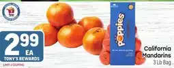 Tony’s Fresh Market California Mandarins offer