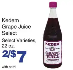 Mariano's Kedem Grape Juice offer