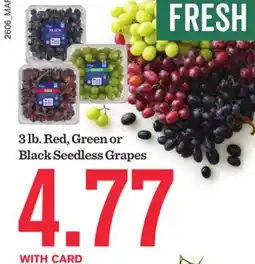 Mariano's Red, Green or Black Seedless Grapes offer