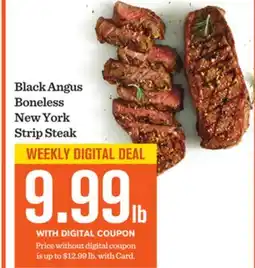 Mariano's Black Angus Boneless New York Strip Steak offer