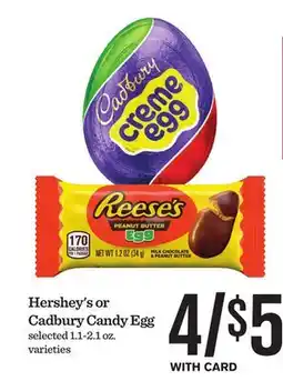 Mariano's Hershey's or Cadbury Candy Egg offer