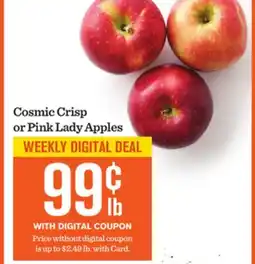 Mariano's Cosmic Crisp or Pink Lady Apples offer