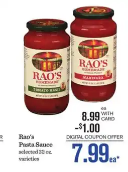 Mariano's Rao's Pasta Sauce offer