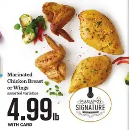 Mariano's Marinated Chicken Breast or Wings offer