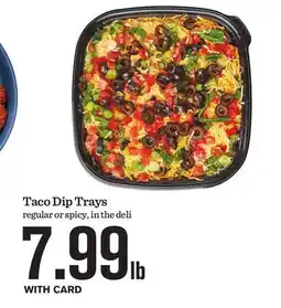 Mariano's Taco Dip Trays offer