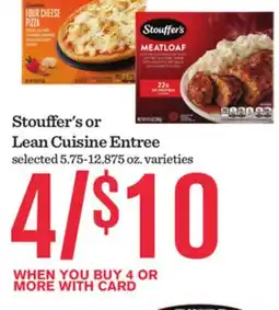 Mariano's Stouffer's or Lean Cuisine Entree offer