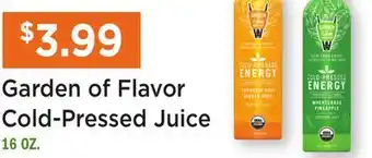Heinen's Garden of Flavor Cold-Pressed Juice offer