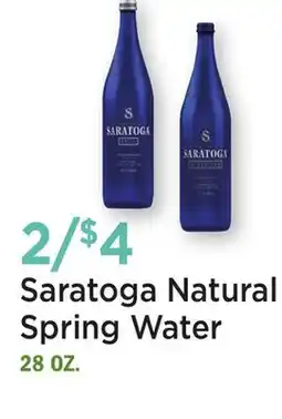 Heinen's Saratoga Natural Spring Water offer