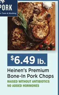 Heinen's Heinen's Premium Bone-In Pork Chops offer