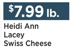 Heinen's Heidi Ann Lacey Swiss Cheese offer