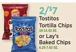 Heinen's Tostitos Tortilla Chips 10-14.43 OZ. or Lay's Baked Chips 6.25-7.63 OZ offer
