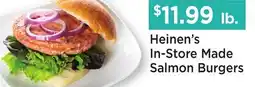 Heinen's Heinen's In-Store Made Salmon Burgers offer