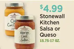 Heinen's Stonewall Kitchen Salsa or Queso offer