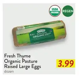 Fresh Thyme Fresh Thyme Organic Pasture Raised Large Eggs offer