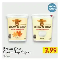 Fresh Thyme Cream Top Yogurt offer