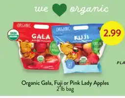 Fresh Thyme Organic Gala, Fuji or Pink Lady Apples offer