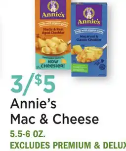 Heinen's Annie's Mac & Cheese offer