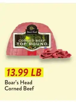 Fresh Thyme Boar's Head Corned Beef offer