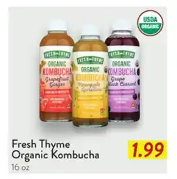 Fresh Thyme Fresh Thyme Organic Kombucha offer