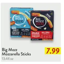 Fresh Thyme Big Mozz Mozzarella Sticks offer
