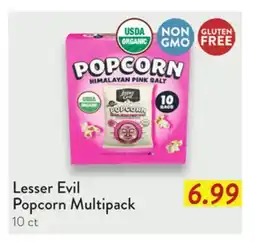 Fresh Thyme Lesser Evil Popcorn Multipack offer