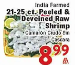 Rio Valley Market India Farmed 21-25 ct. Peeled & Deveined Raw Shrimp offer