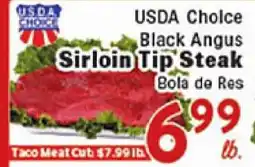 Rio Valley Market USDA Choice Black Angus Sirloin Tip Steak offer