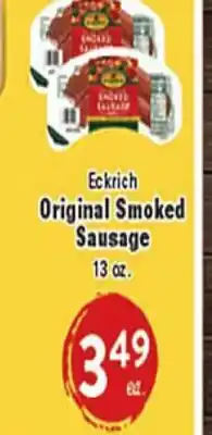 Rio Valley Market Eckrich Original Smoked Sausage offer