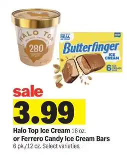 Meijer Halo Top Ice Cream or Ferrero Candy Ice Cream Bars offer
