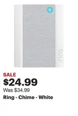 Best Buy Ring - Chime - White offer