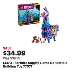 Best Buy LEGO - Fortnite Supply Llama Collectible Building Toy 77071 offer