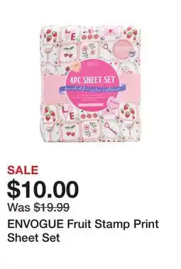 Marshalls ENVOGUE Fruit Stamp Print Sheet Set offer