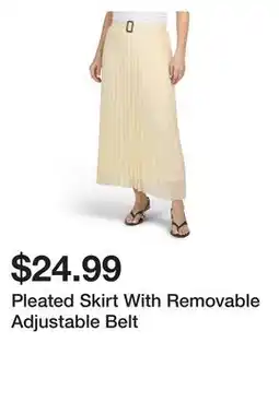 Marshalls Pleated Skirt With Removable Adjustable Belt offer