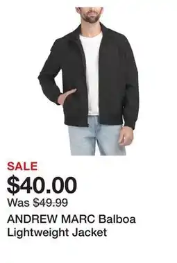 Marshalls ANDREW MARC Balboa Lightweight Jacket offer