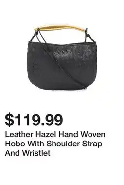 Marshalls Leather Hazel Hand Woven Hobo With Shoulder Strap And Wristlet offer
