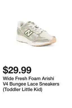 Marshalls Wide Fresh Foam Arishi V4 Bungee Lace Sneakers (Toddler Little Kid) offer