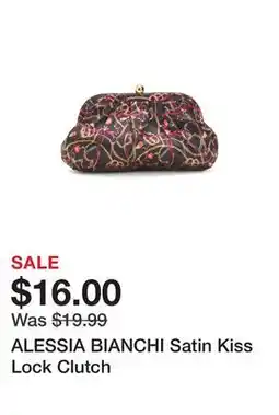 Marshalls ALESSIA BIANCHI Satin Kiss Lock Clutch offer