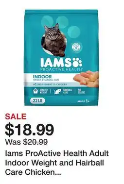 Tractor Supply Company Iams ProActive Health Adult Indoor Weight and Hairball Care Chicken and Turkey Formula Dry Cat Food offer