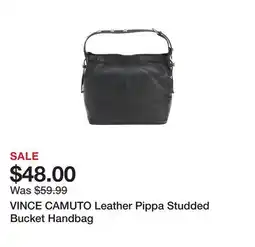 Marshalls VINCE CAMUTO Leather Pippa Studded Bucket Handbag offer