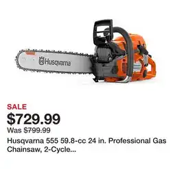 Tractor Supply Company Husqvarna 555 59.8-cc 24 in. Professional Gas Chainsaw, 2-Cycle X-Torq Engine offer