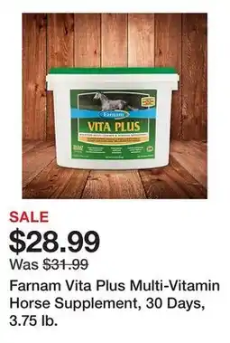Tractor Supply Company Farnam Vita Plus Multi-Vitamin Horse Supplement, 30 Days, 3.75 lb offer