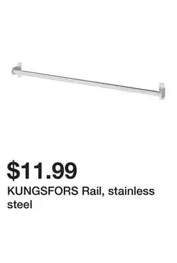 Ikea KUNGSFORS Rail, stainless steel offer