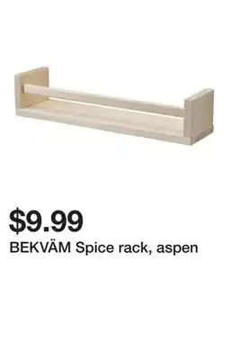 Ikea BEKVÄM Spice rack, aspen offer