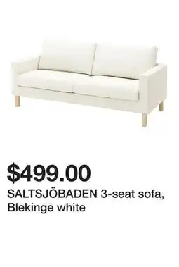 Ikea SALTSJÖBADEN 3-seat sofa, Blekinge white offer