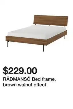 Ikea RÅDMANSÖ Bed frame, brown walnut effect offer