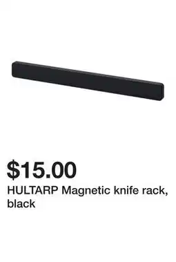 Ikea HULTARP Magnetic knife rack, black offer