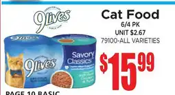 Jetro 9Lives Cat Food offer
